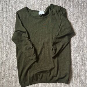 Absolutely Olive Green Short Sleeve Top